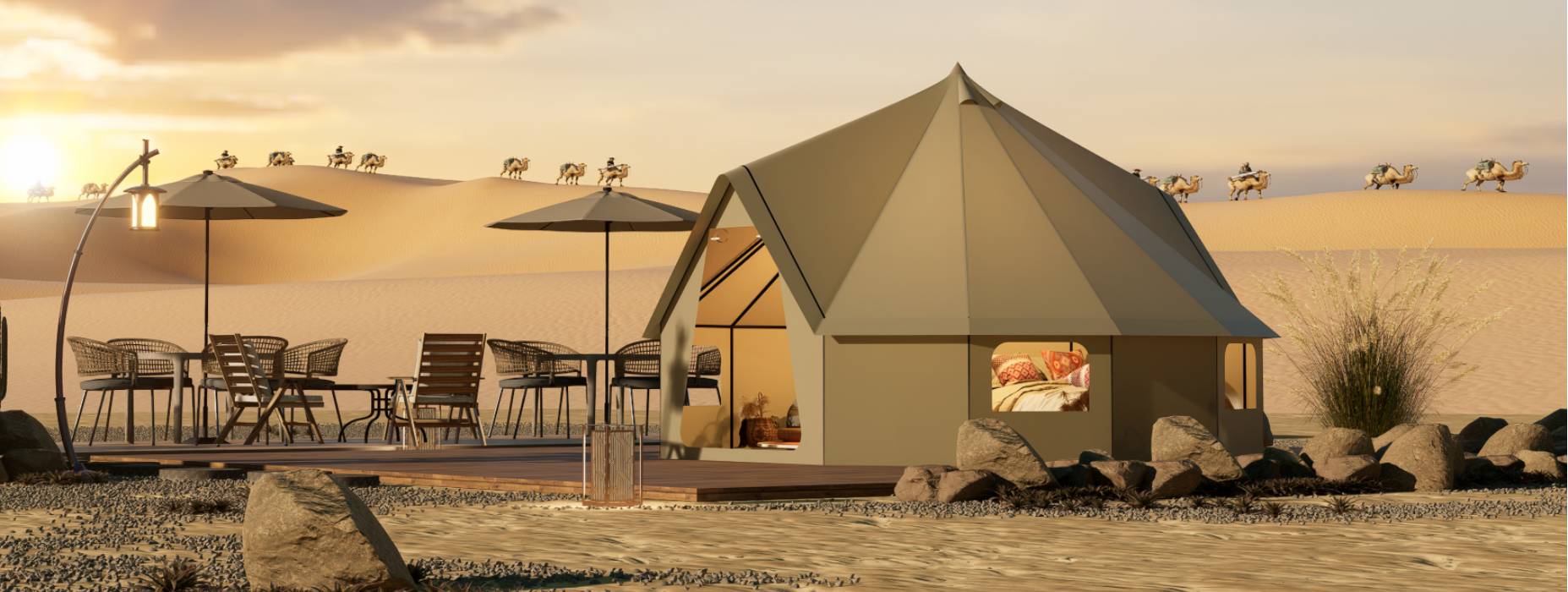 大石桥市露营酒店帐篷产品